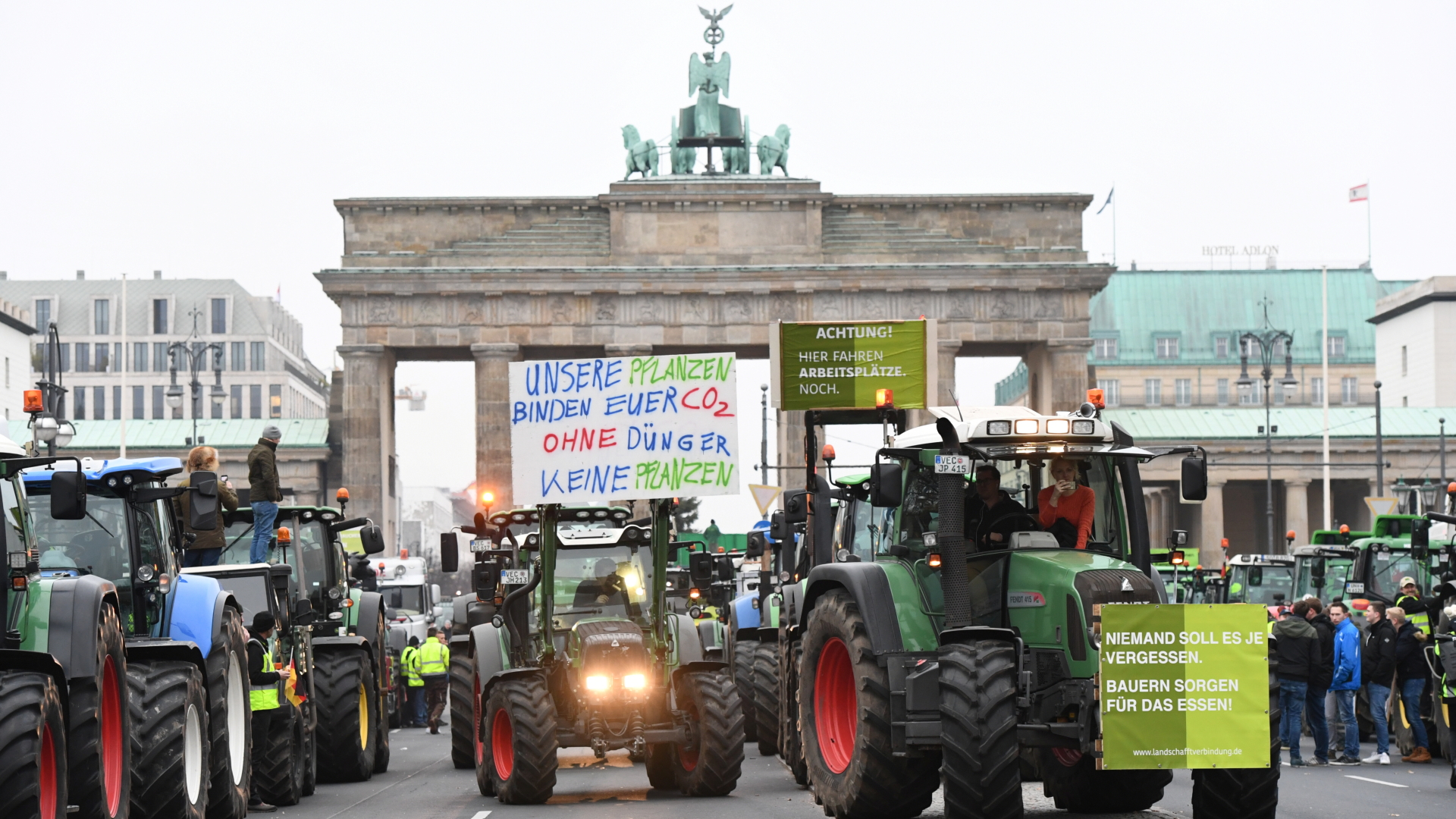 Berlin Bauern Demo